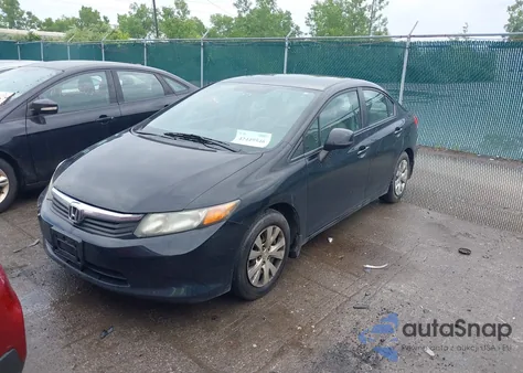 2012 Honda Civic Lx from USA, damaged, VIN 19XFB2F55CE034028